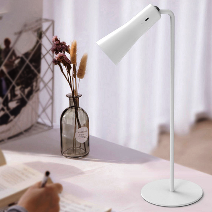 Lámpara de mesa portátil magnética 3 en 1: iluminación totalmente flexible y lámpara LED regulable que cuida la vista. 