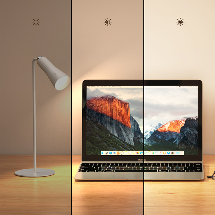 Lámpara de mesa portátil magnética 3 en 1: iluminación totalmente flexible y lámpara LED regulable que cuida la vista. 