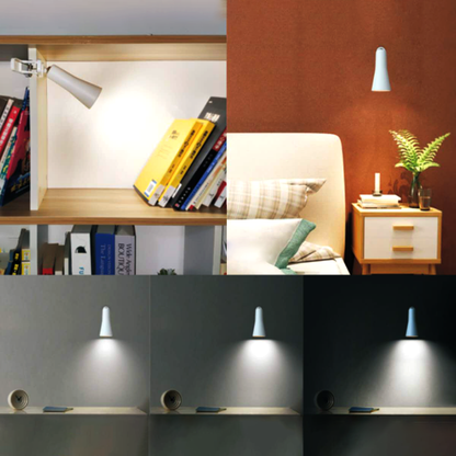 Lámpara de mesa portátil magnética 3 en 1: iluminación totalmente flexible y lámpara LED regulable que cuida la vista. 